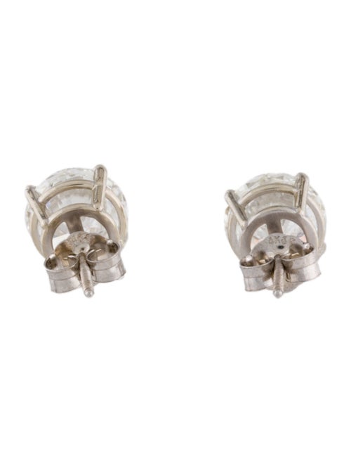 Earrings 14K 3.61ctw Lab-Grown Diamond Solitaire Stud Earrings