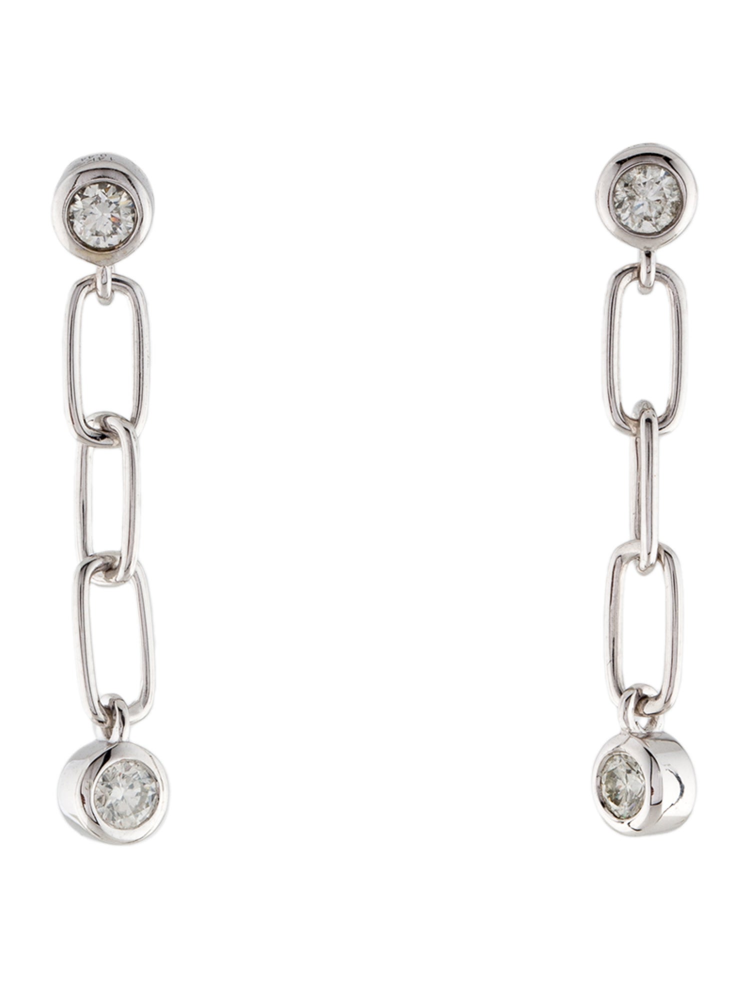 Earrings 14K Diamond Drop Earrings