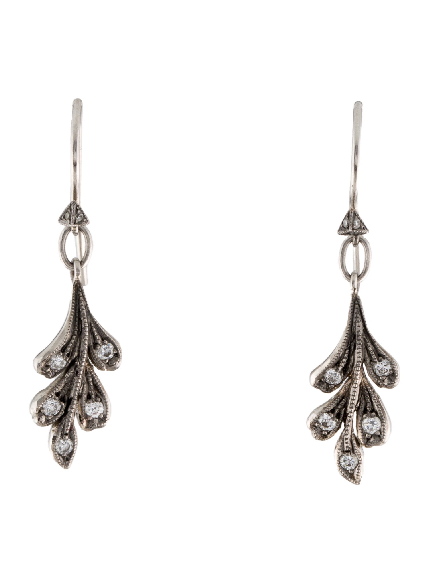 Cathy Waterman Diamond Drop Earrings