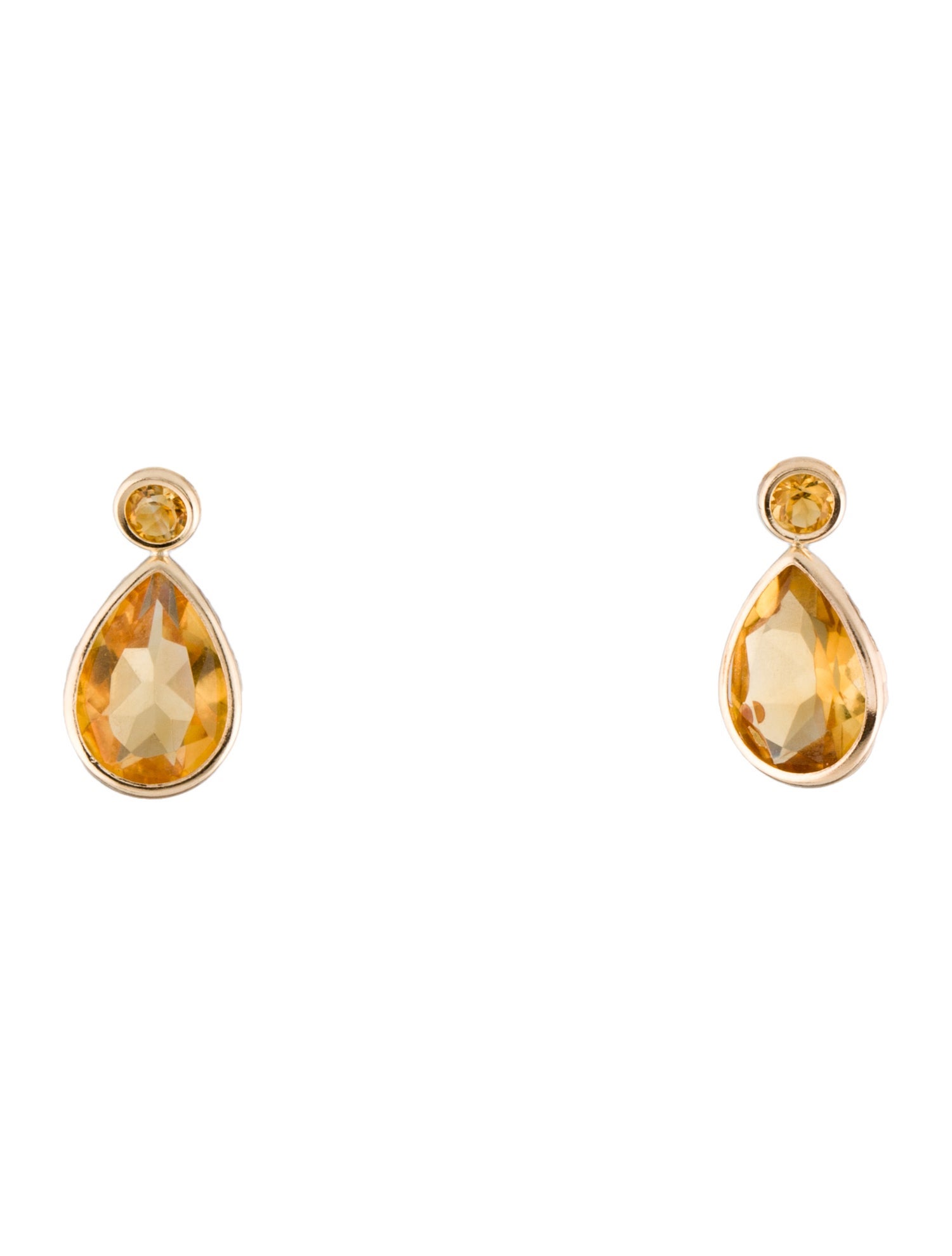 Earrings 14K 2.48ctw Citrine Drop Earrings