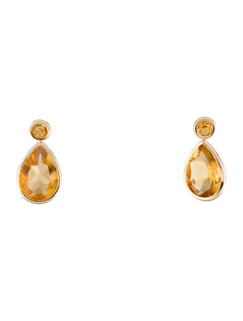 Earrings 14K 2.48ctw Citrine Drop Earrings