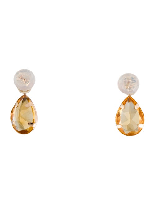 Earrings 14K 2.48ctw Citrine Drop Earrings