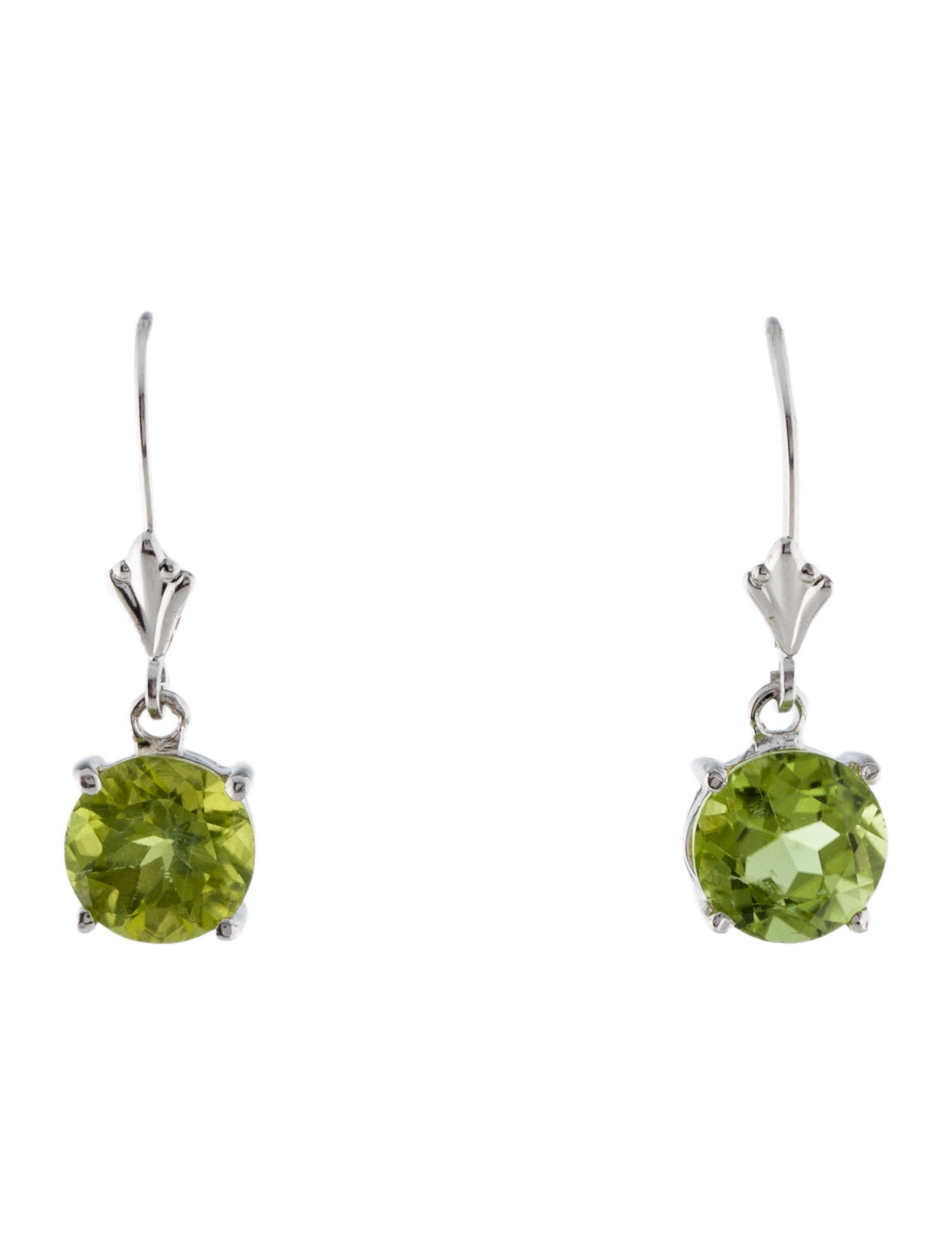 Earrings 14K 4.53ctw Peridot Drop Earrings