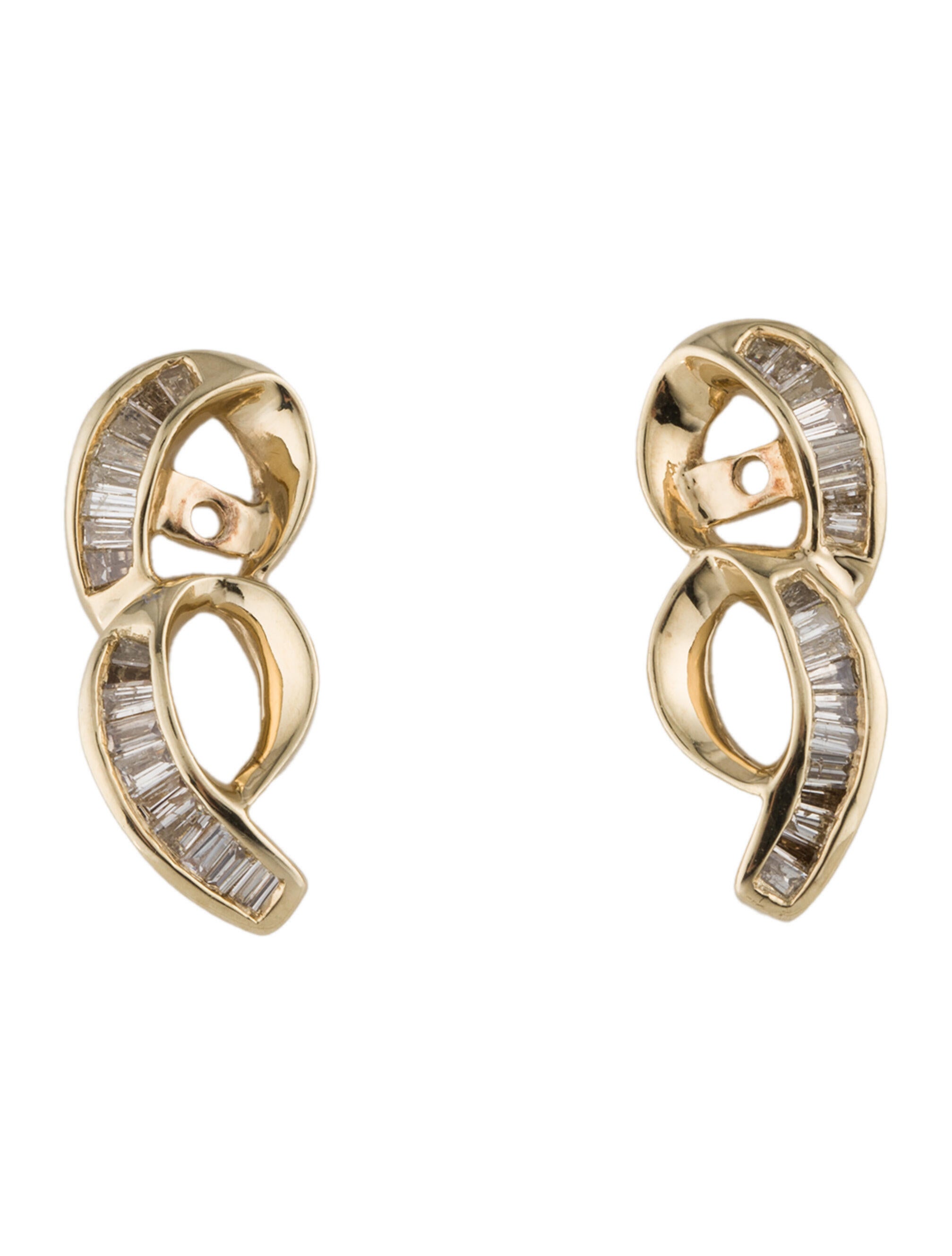 Earrings 14K Diamond Earring Jackets