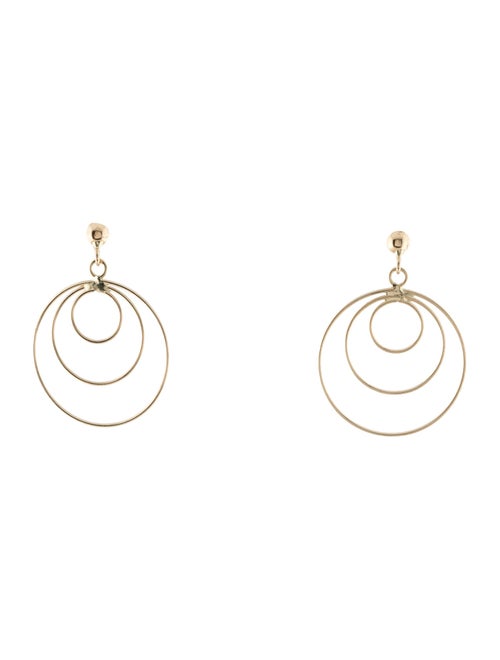 Earrings 18K Circle Drop Earrings