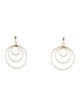 Earrings 18K Circle Drop Earrings