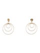 Earrings 18K Circle Drop Earrings