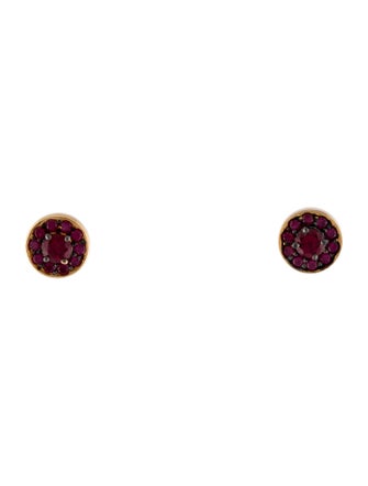 Jemma Wynne 18K Ruby Stud Earrings