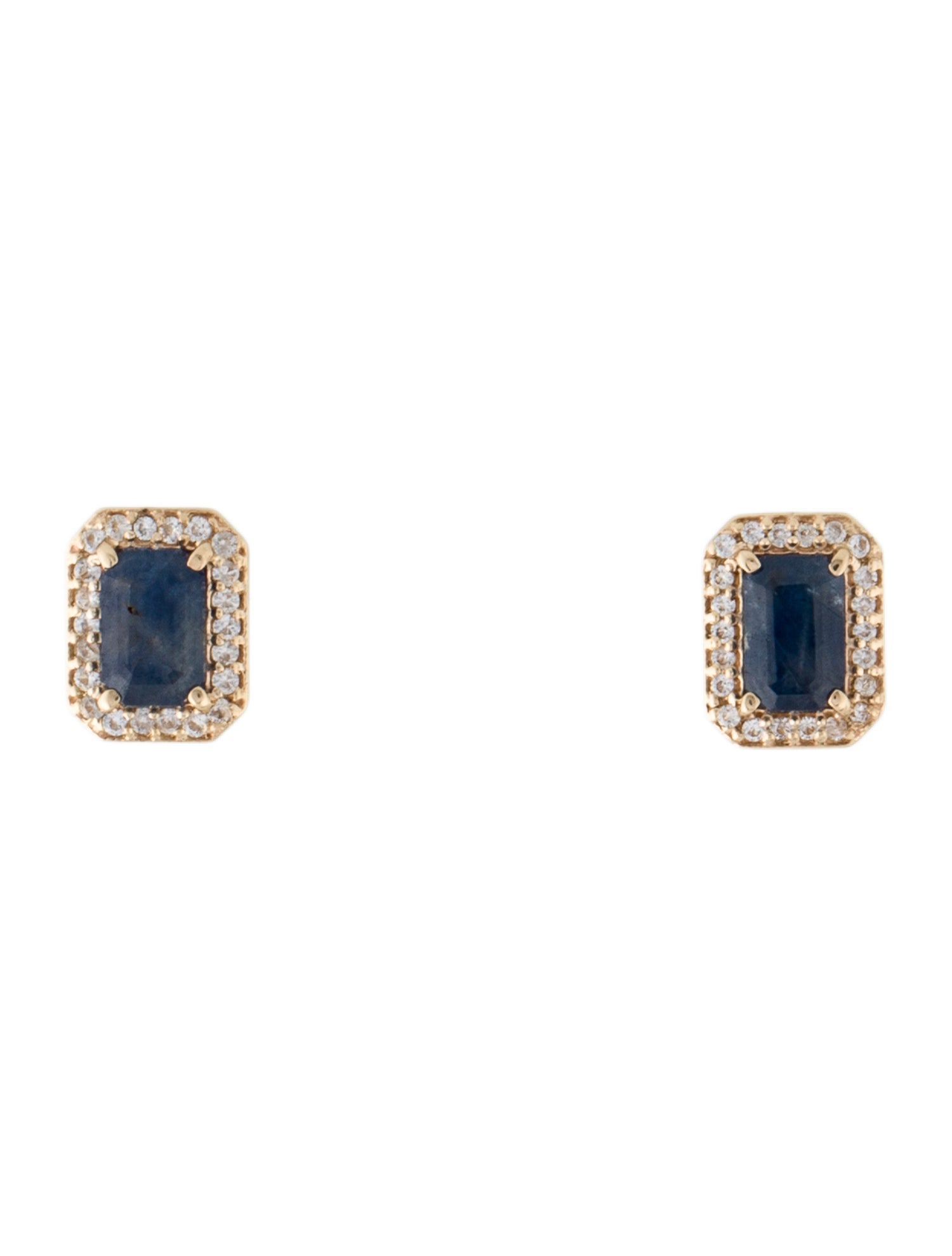 Earrings 14K Sapphire Stud Earrings