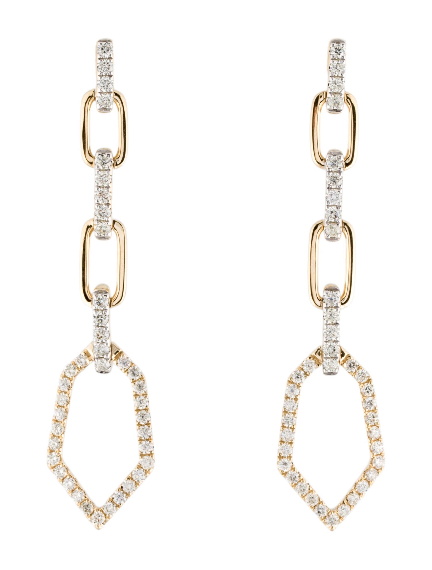 Earrings 14K 1.21ctw Diamond Drop Earrings