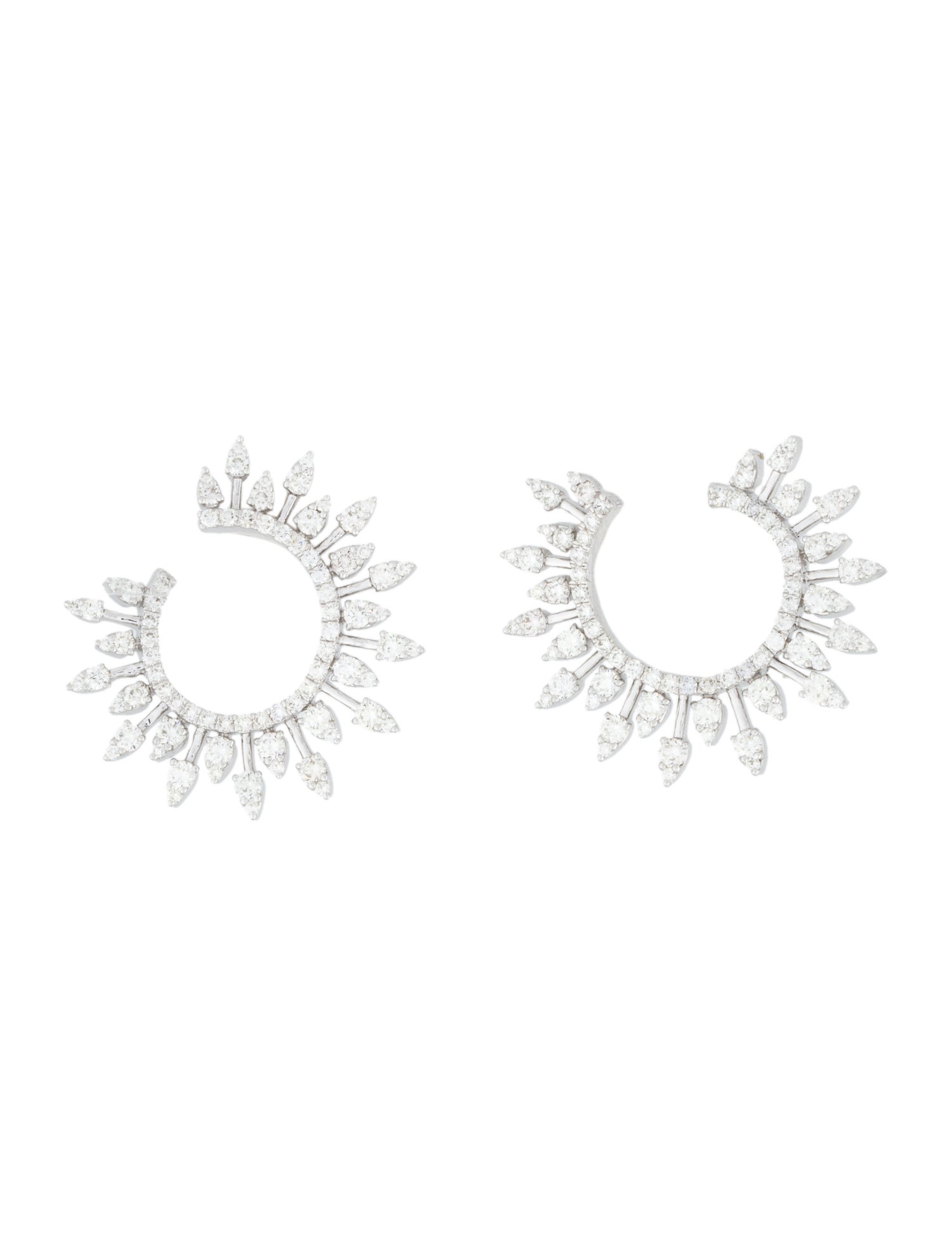Earrings 18K 1.94ctw Diamond Drop