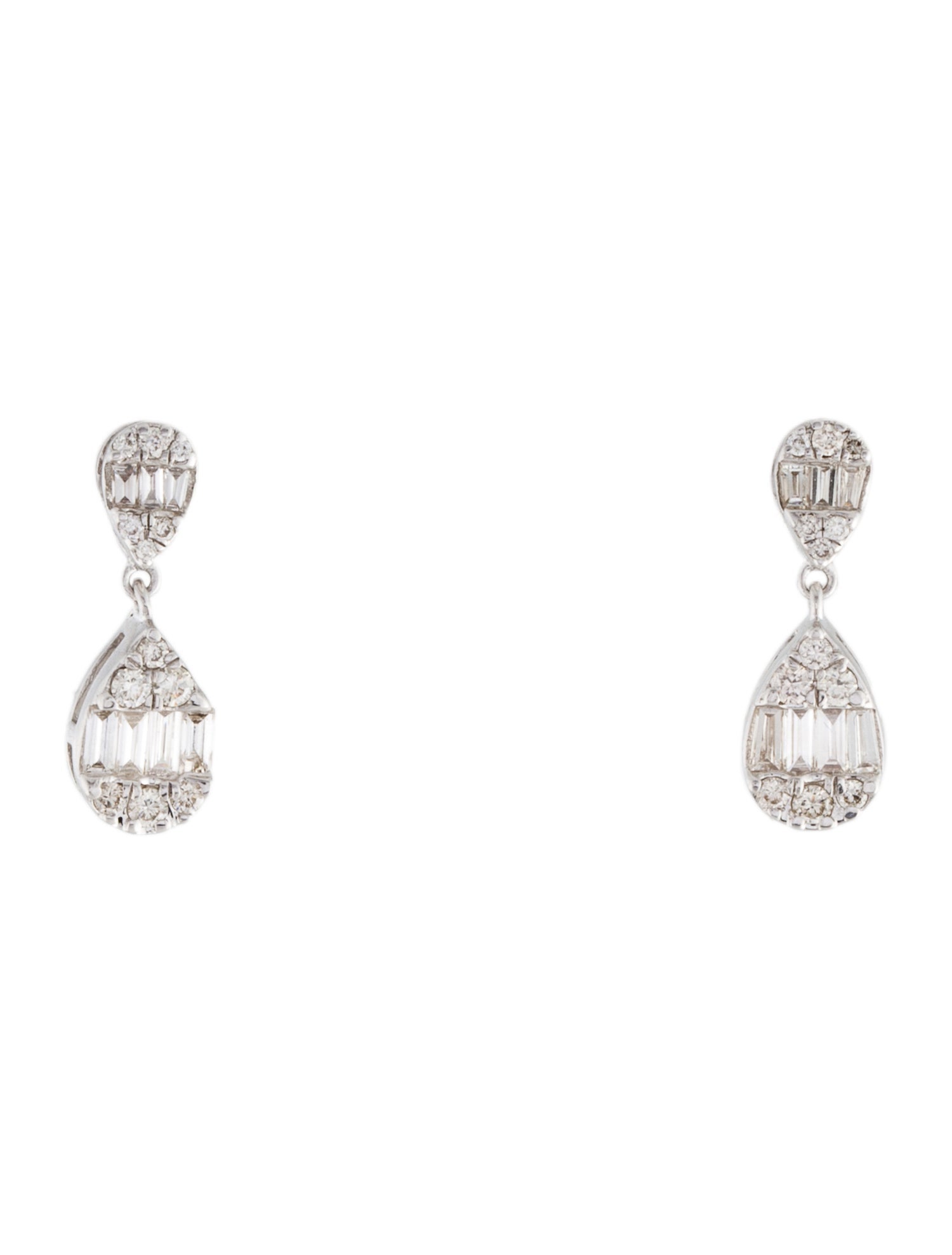 Earrings 18K Diamond Drop Earrings