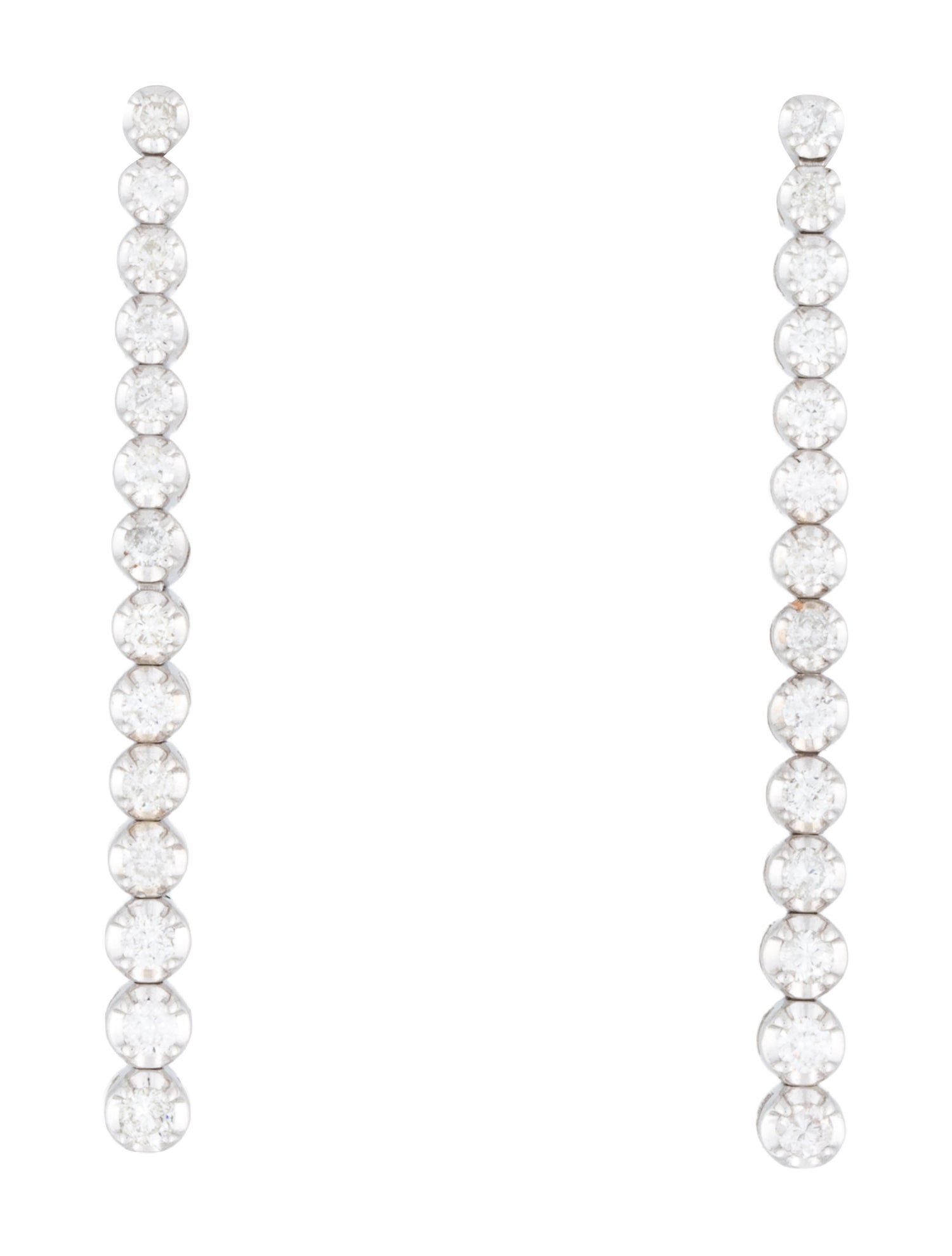 Earrings 14K Diamond Drop Earrings