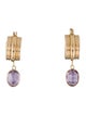Earrings 14K 2.06ctw Amethyst Drop Earrings