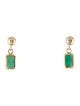 Earrings 14K Emerald Drop Earrings