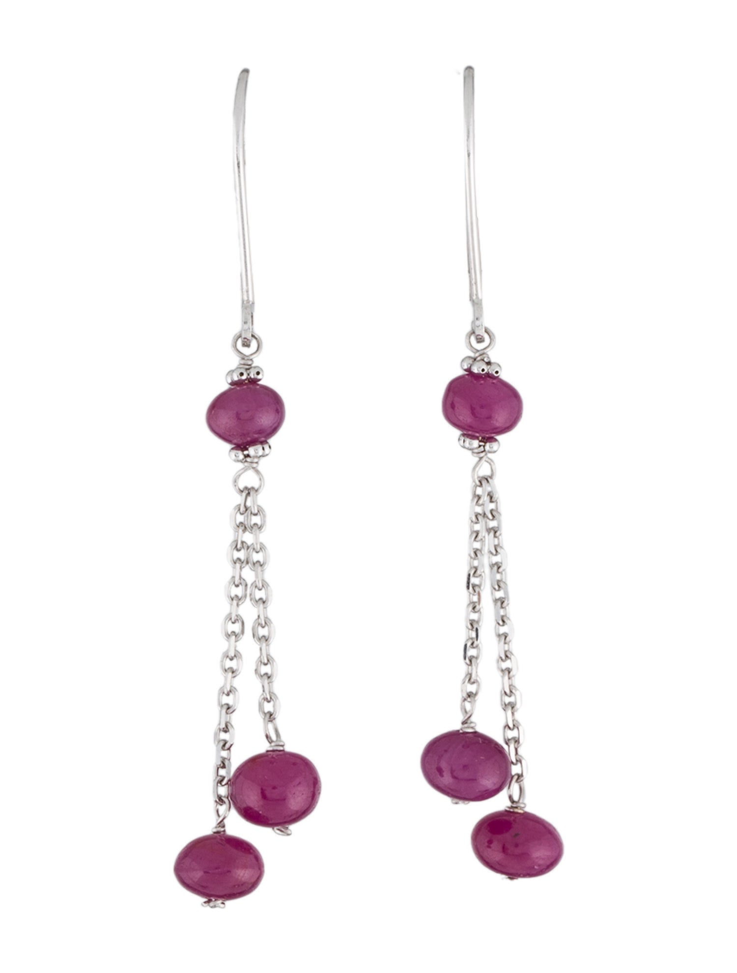 Earrings 14K Ruby Drop Earrings