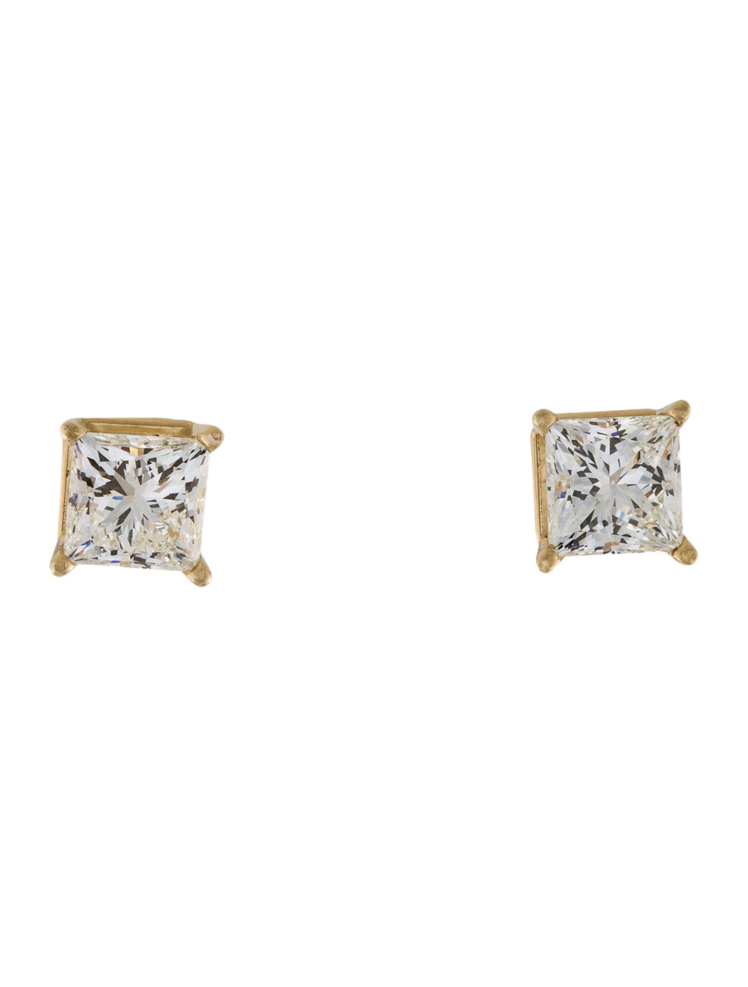 Earrings 14K 6.05ctw Lab-Grown Diamond Solitaire Stud Earrings