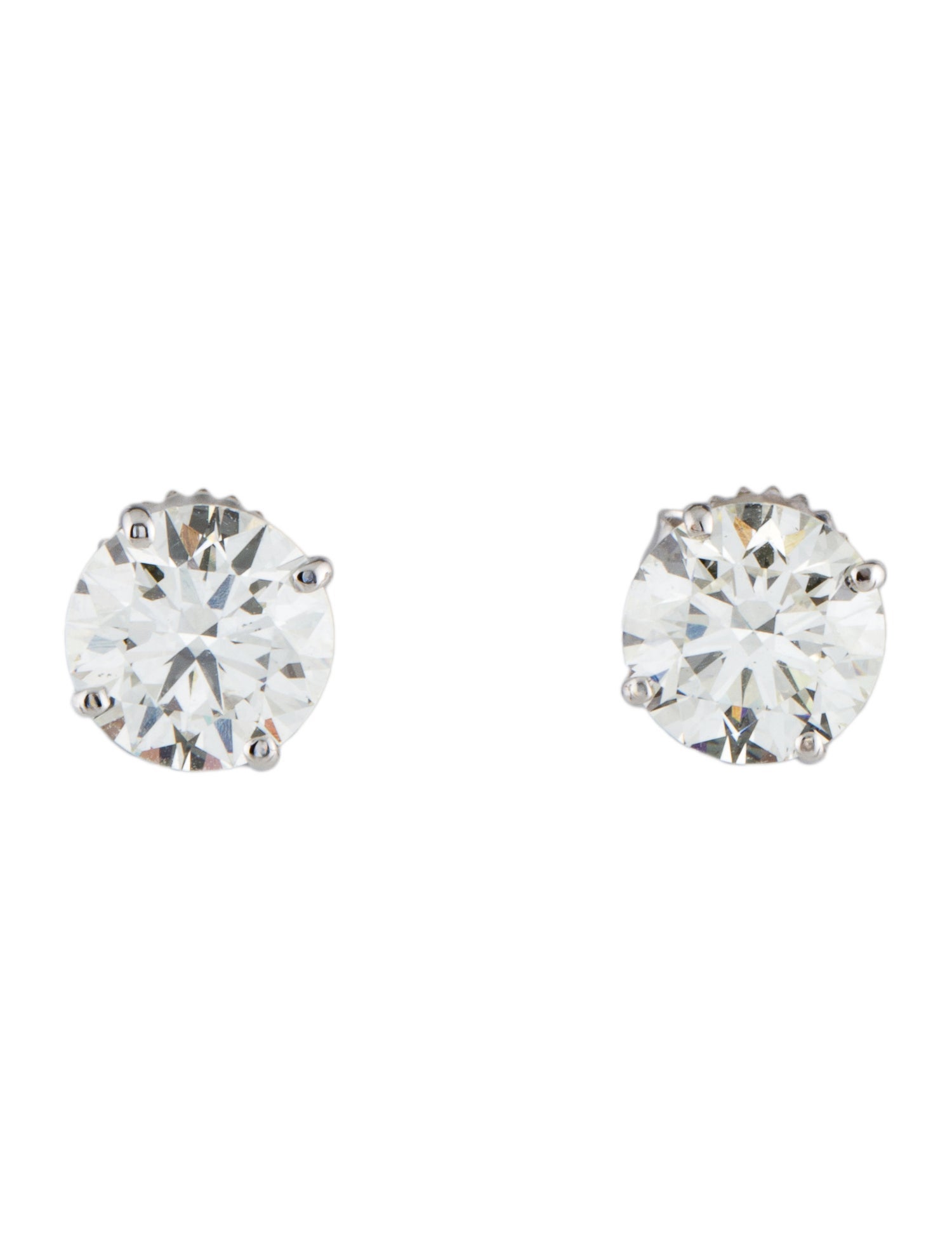 Earrings 14K 5.00ctw Lab-Grown Diamond Solitaire Stud Earrings