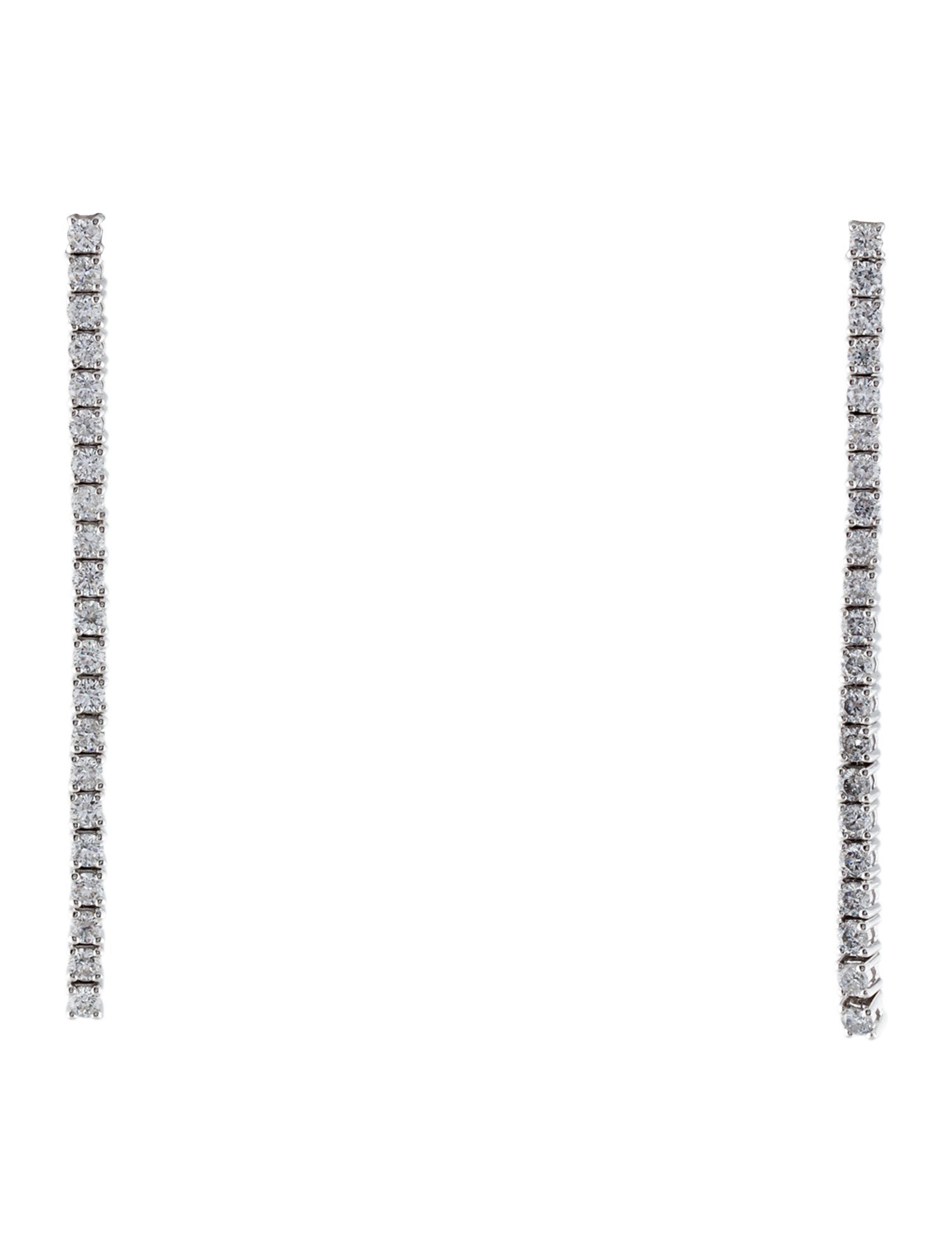 Earrings 14K 1.47ctw Diamond Linear Drop Earrings