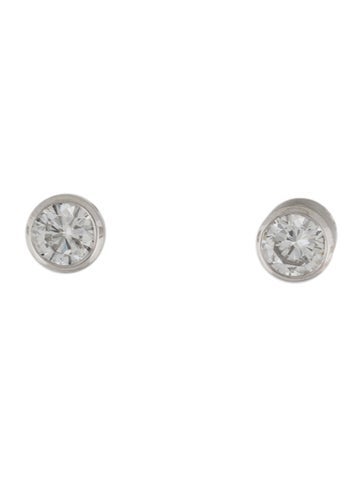 Earrings Stud Platinum Diamond