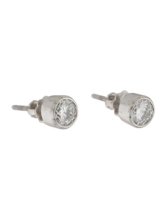 Earrings Platinum Diamond Stud Earrings