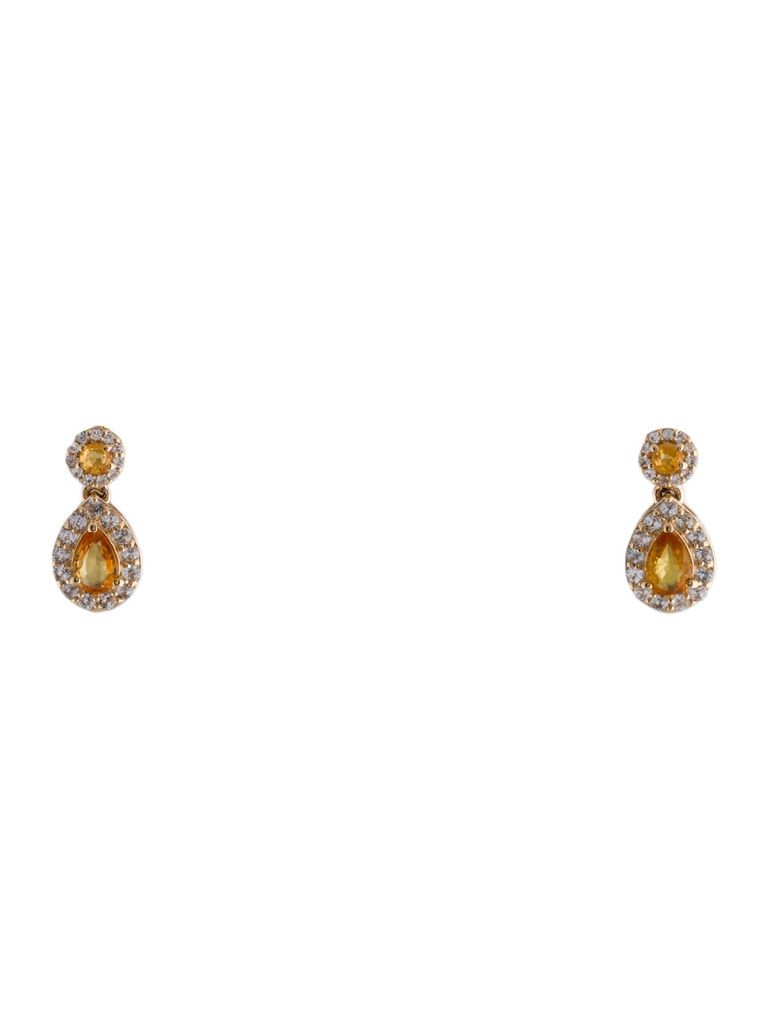 Earrings 14K 1.69ctw Sapphire Drop Earrings