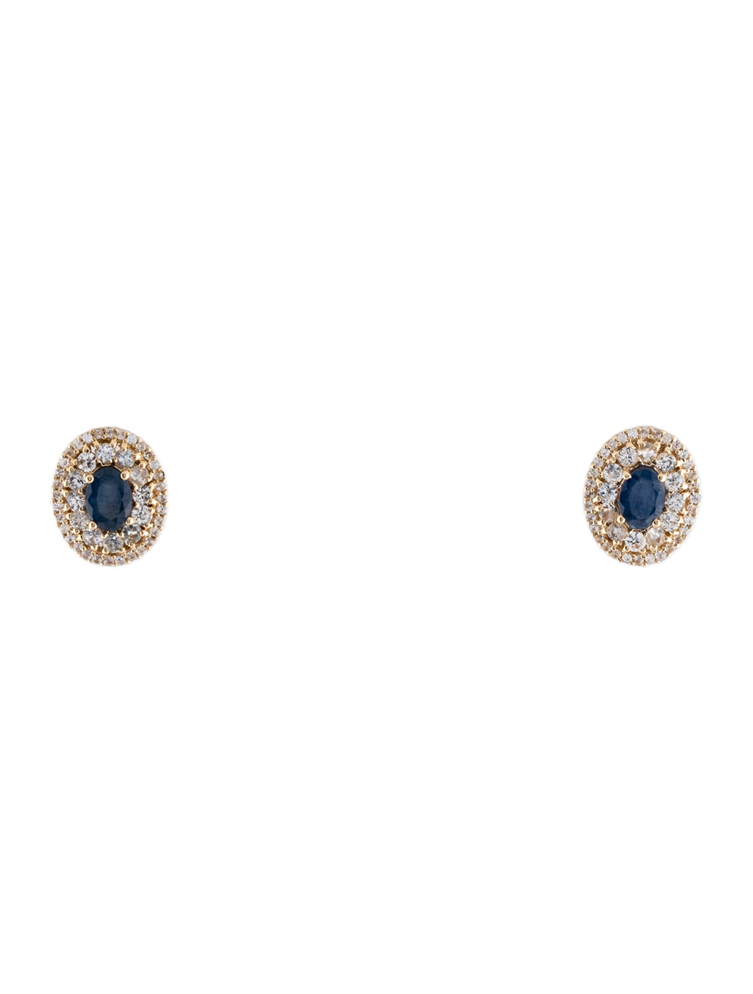 Earrings 14K 2.21ctw Sapphire Stud Earrings