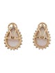 Earrings 14K Mabe Pearl & Diamond Earrings