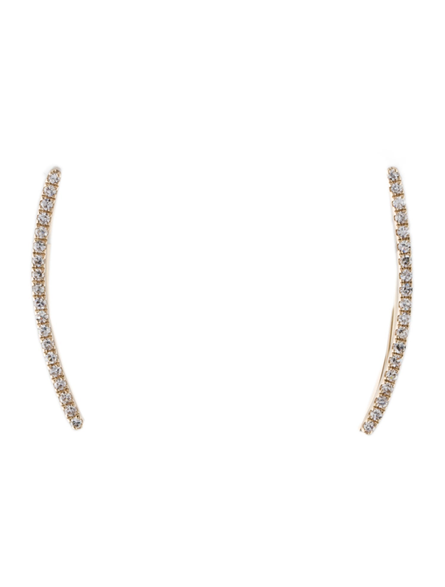 Earrings 14K Diamond Climber