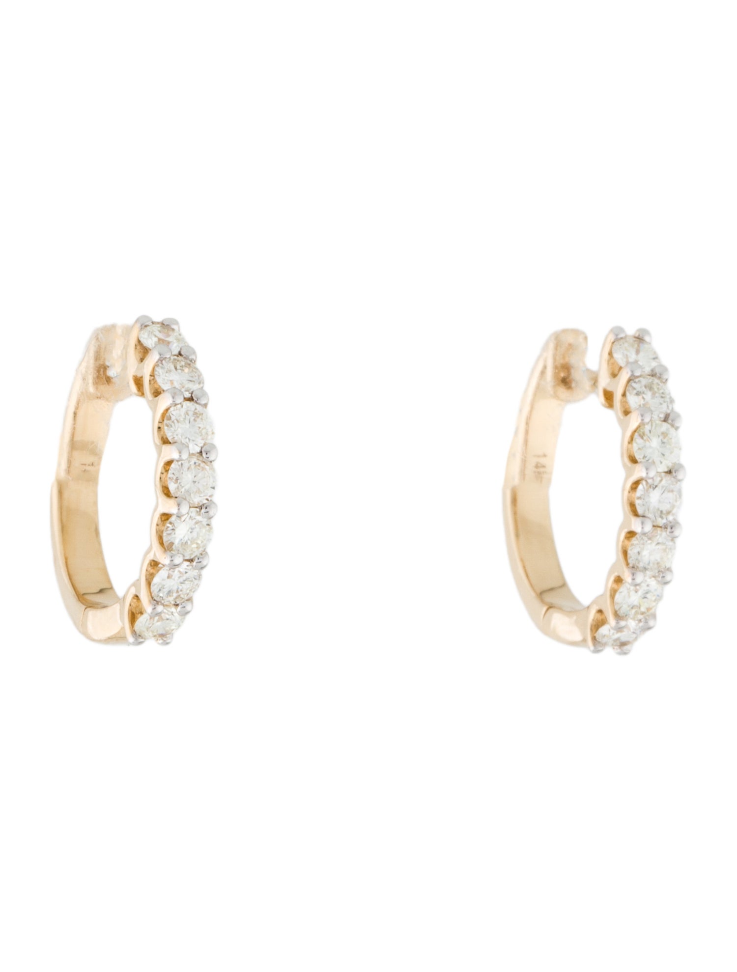 Earrings 14K Diamond Hoop