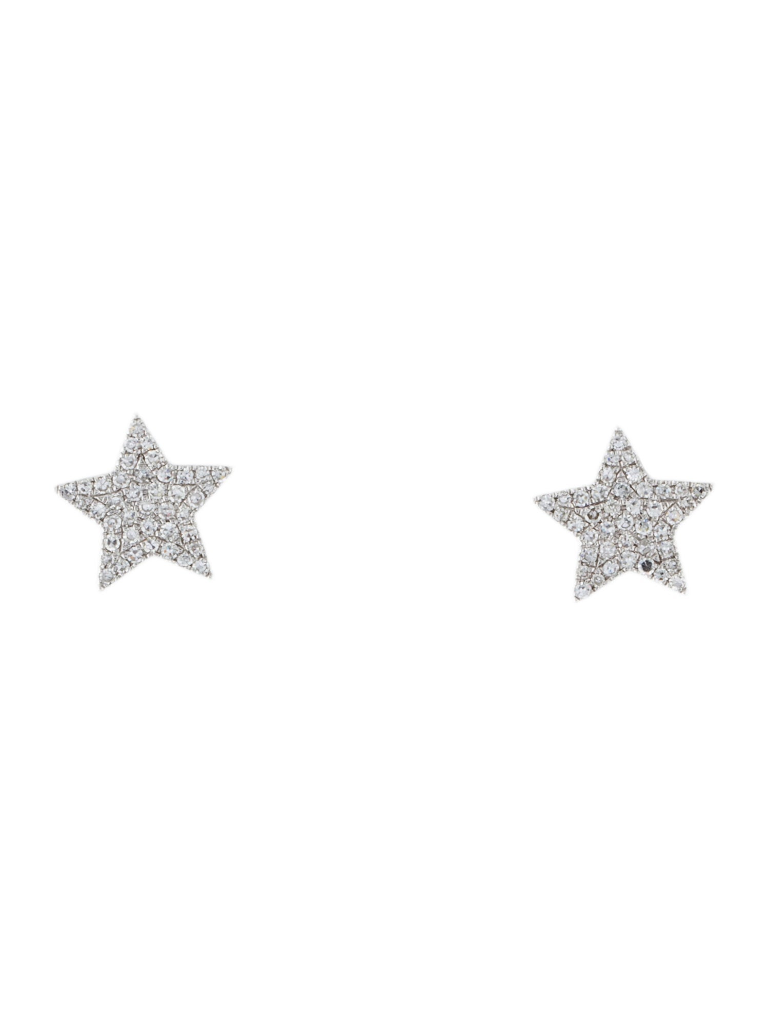 Earrings 14K Diamond Star Stud