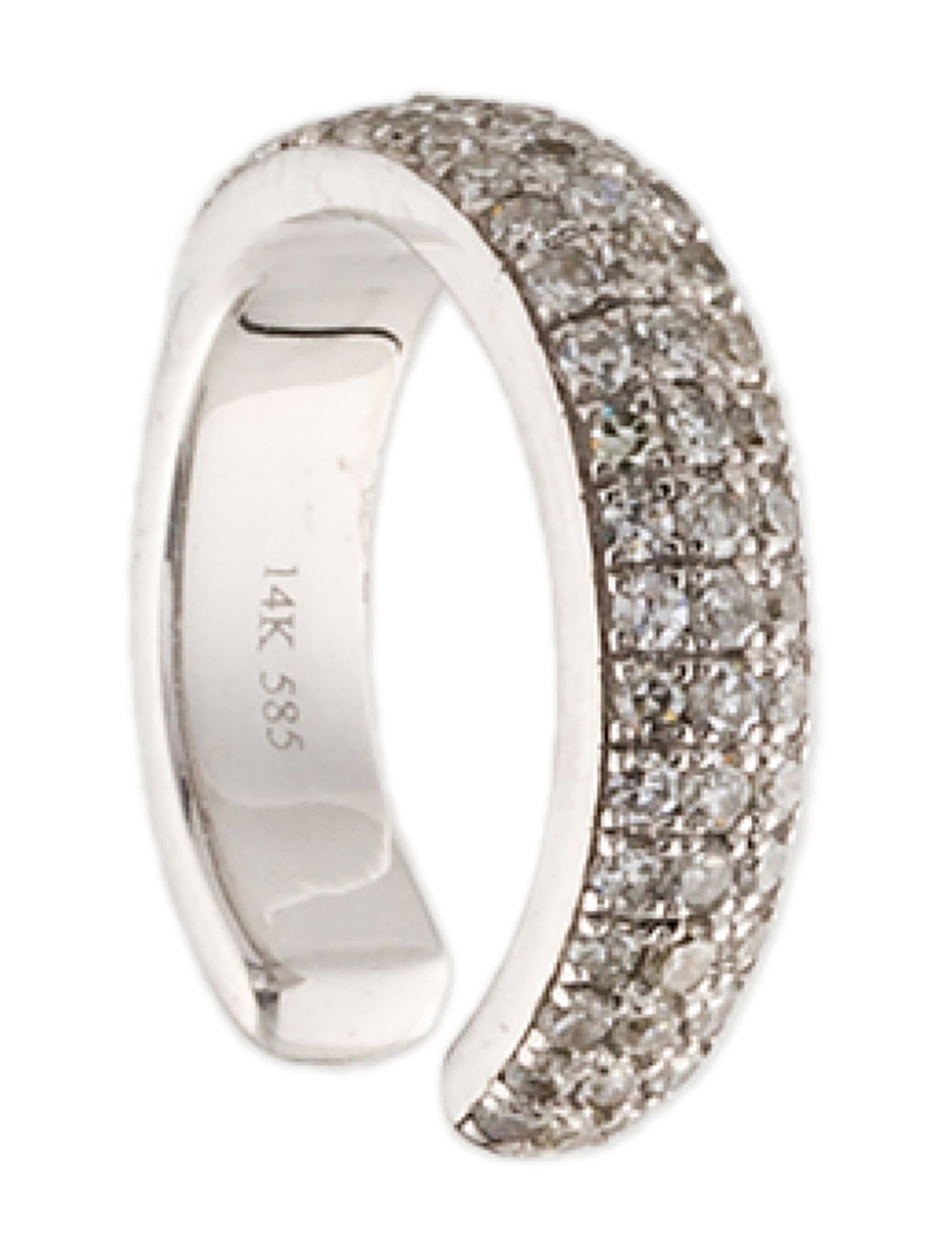 Earrings 14K Diamond Single Ear cuff