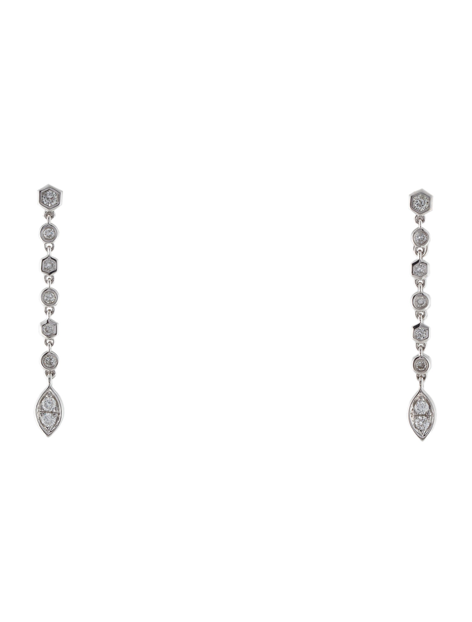 Earrings 14K Diamond Drop Earrings