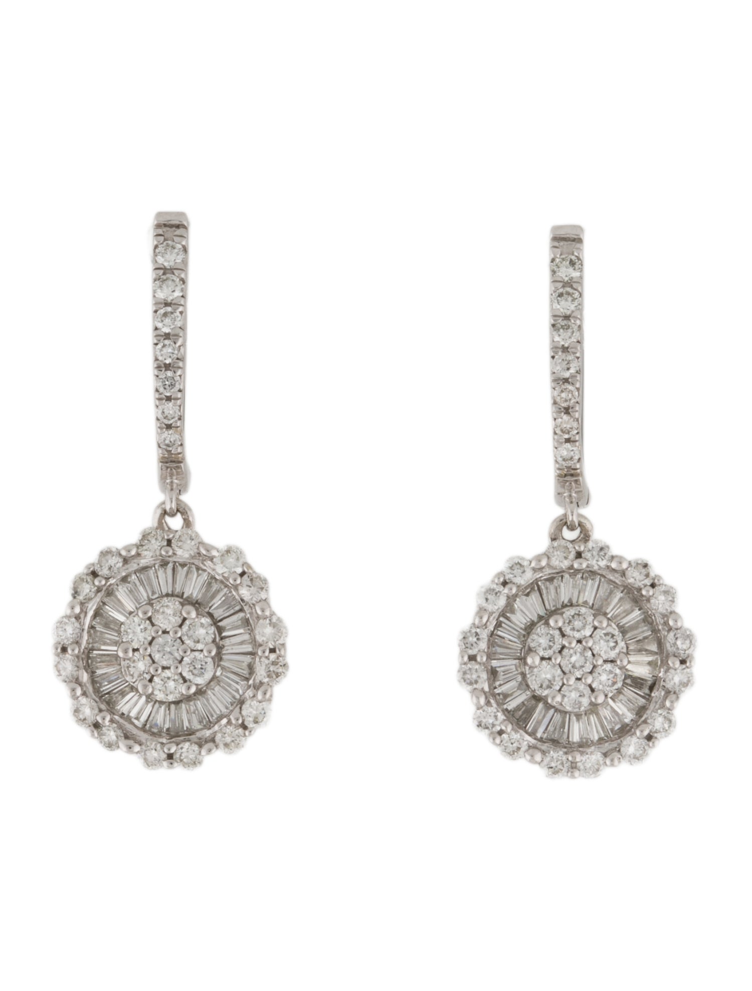 Earrings 14K Diamond Drop Earrings