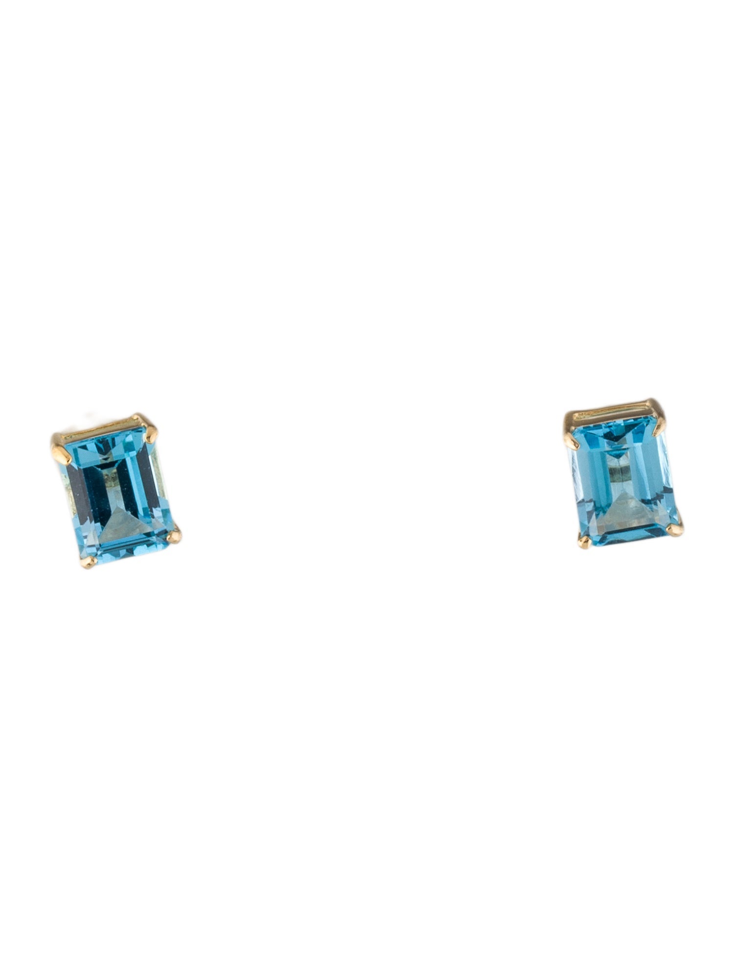 Earrings 14K 3.55ctw Topaz Stud Earrings