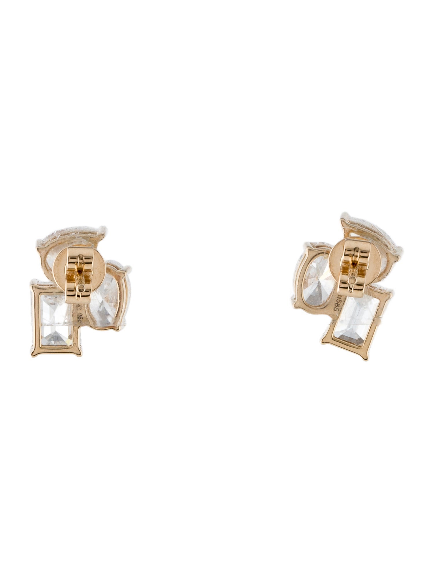 Earrings 14K 3.00ctw Lab-Grown Diamond Stud Earrings