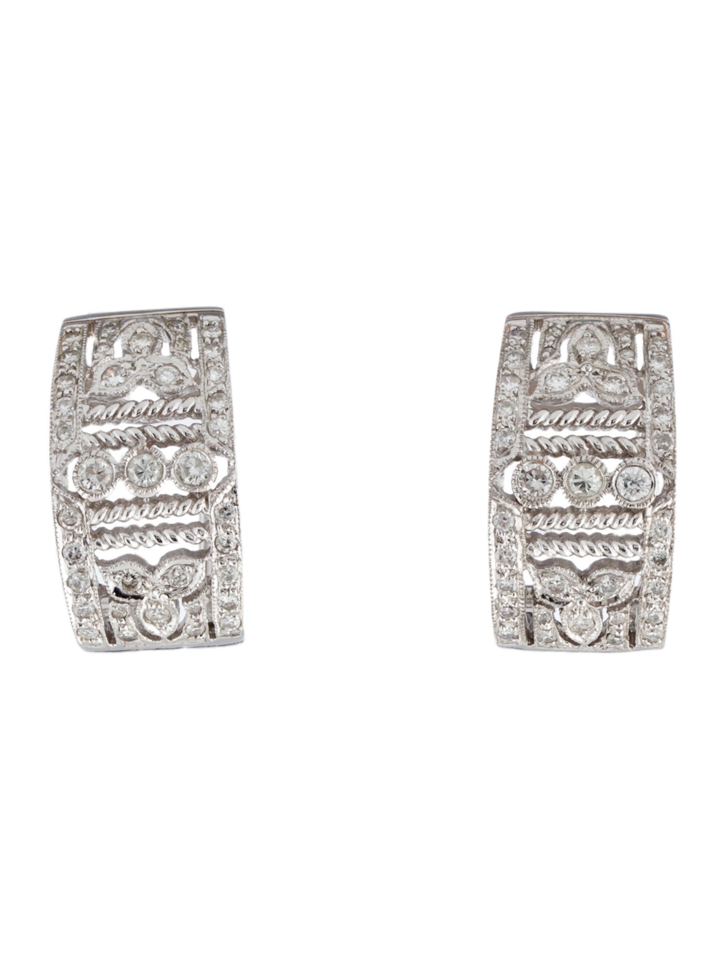 Earrings 14K Diamond Earclips