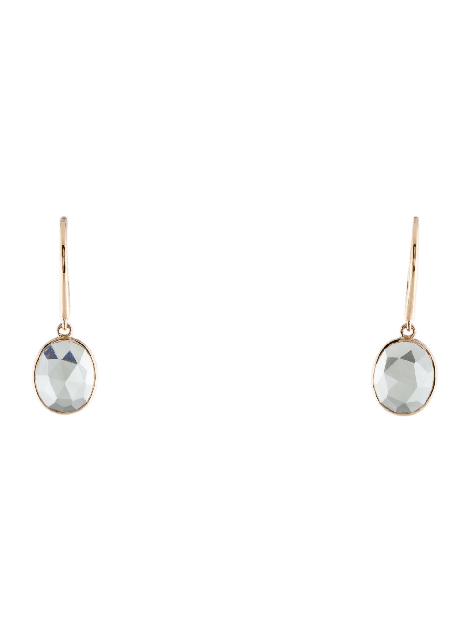 Earrings 14K Prasiolite Drop Earrings