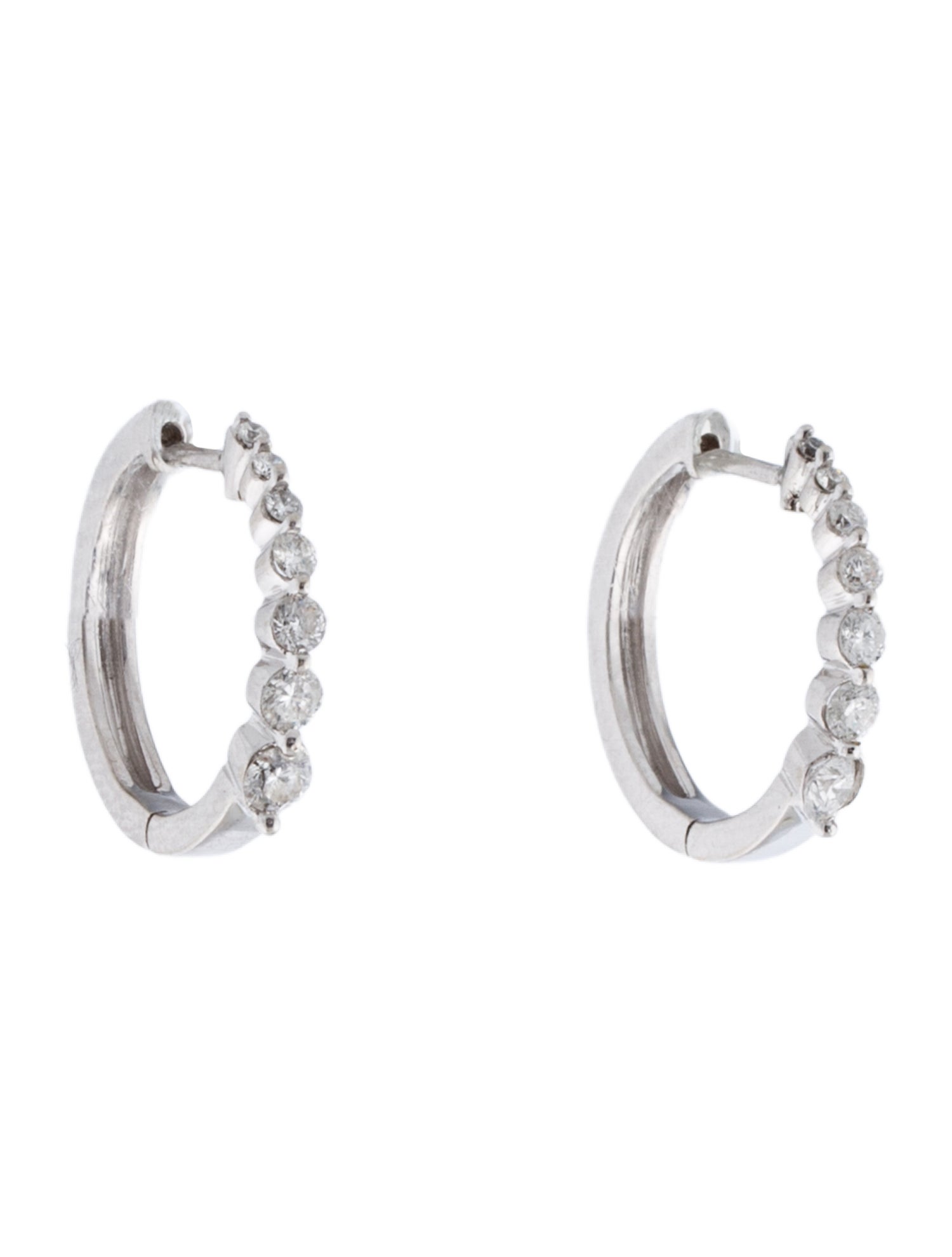 Earrings 14K Diamond Hoop