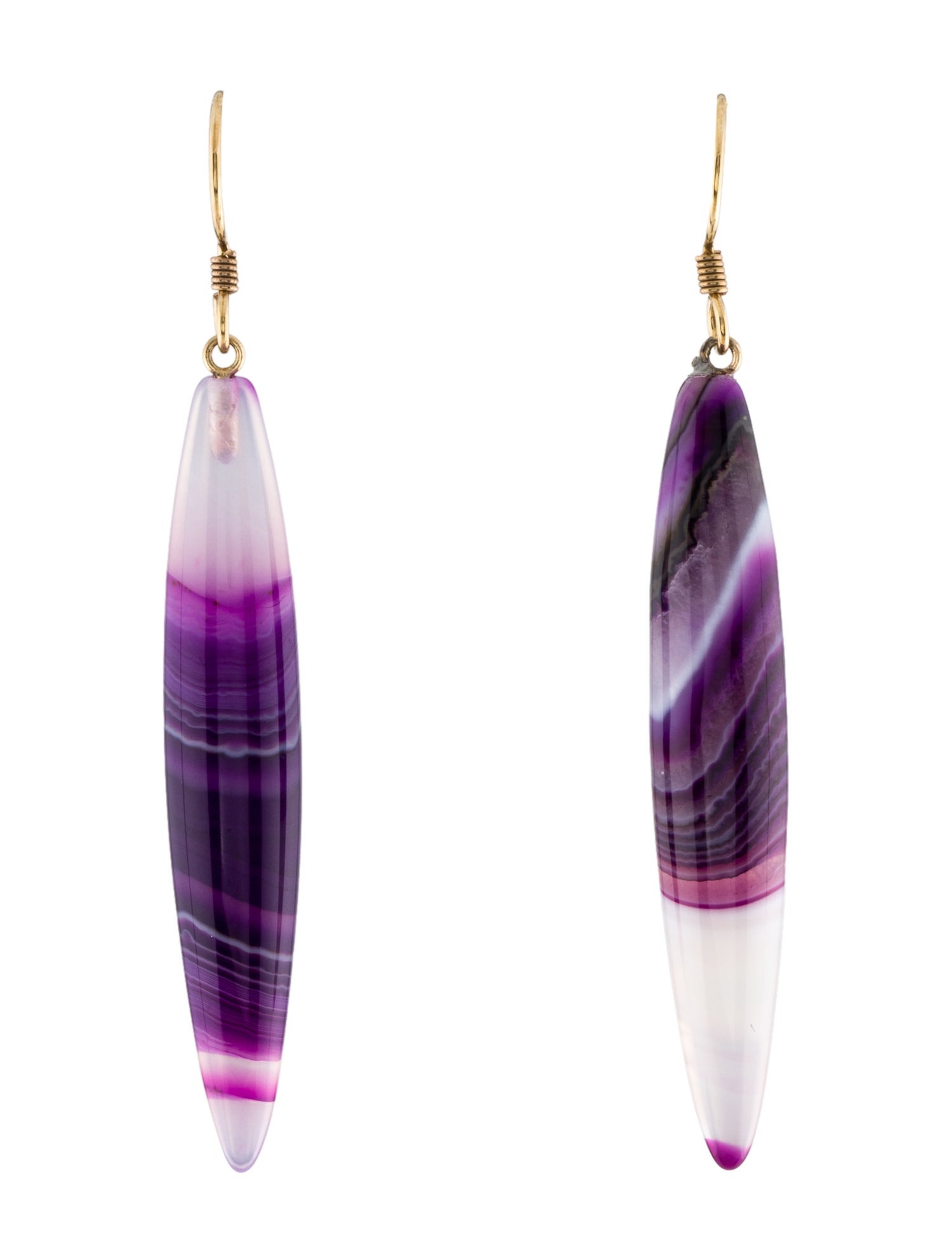 Earrings 14K Dyed Agate Drop Earrings