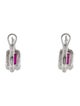 Earrings 18K 2.10ctw Ruby & Diamond Drop Earclips