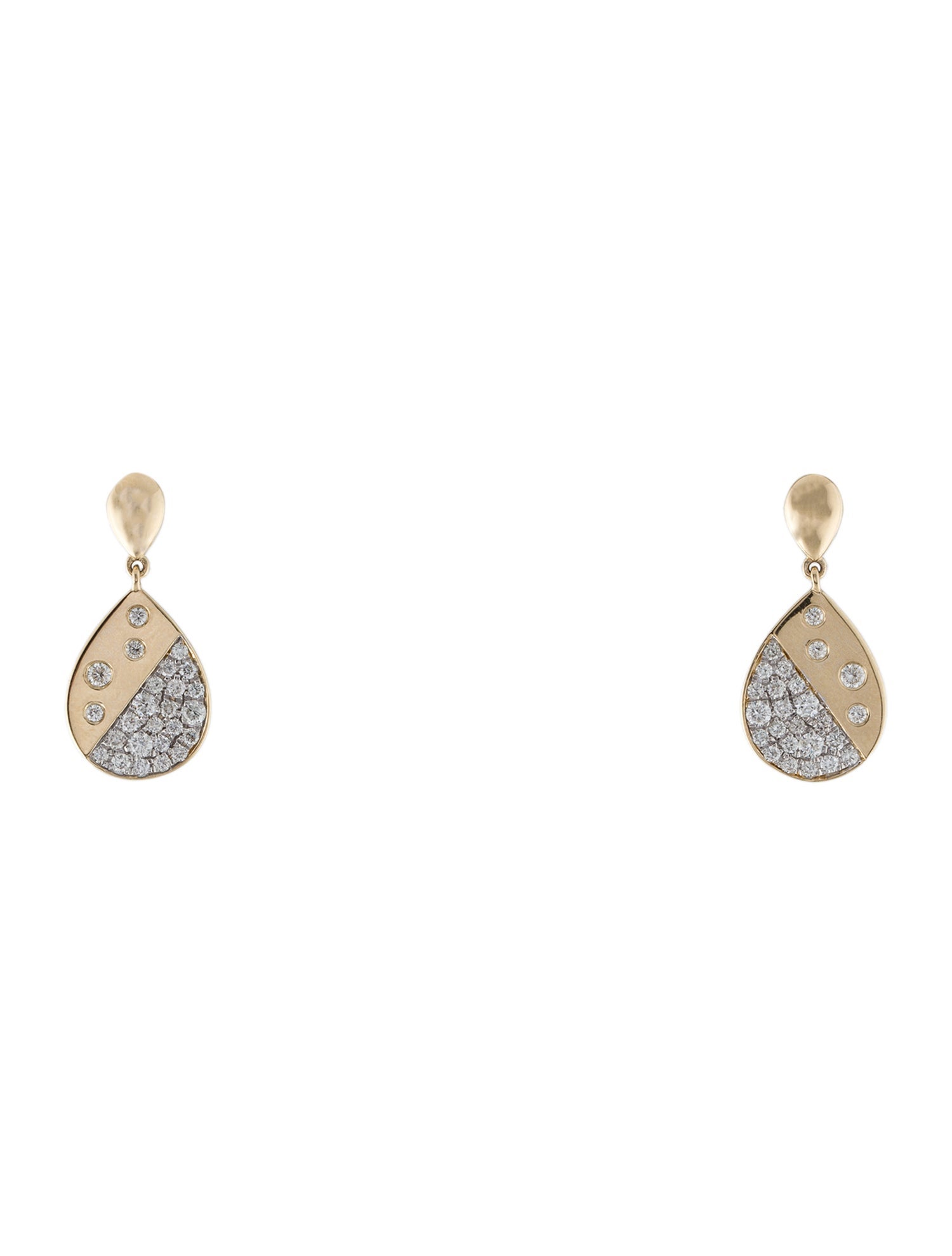 Earrings 14K Diamond Drop Earrings