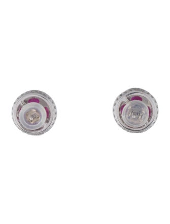 Earrings 14K 1.73ctw Ruby & Diamond Stud Earrings