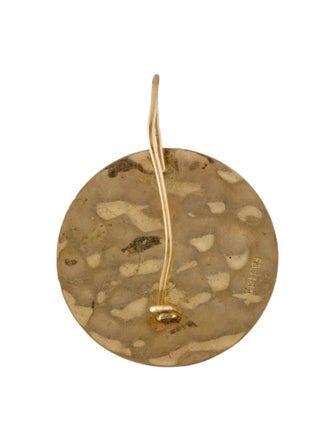 Earrings 14K Hammered Drop Single Earring