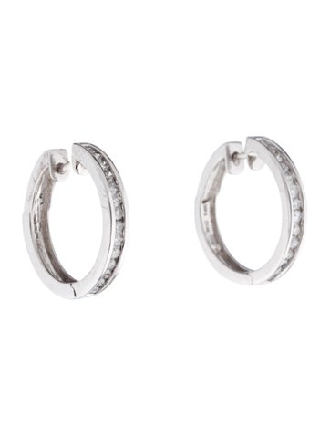 Earrings Hoop 14K Diamond