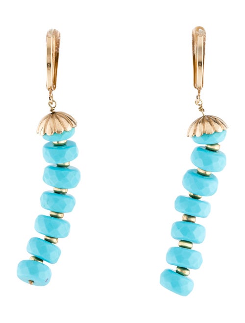 Earrings 14K Turquoise Drop Earrings