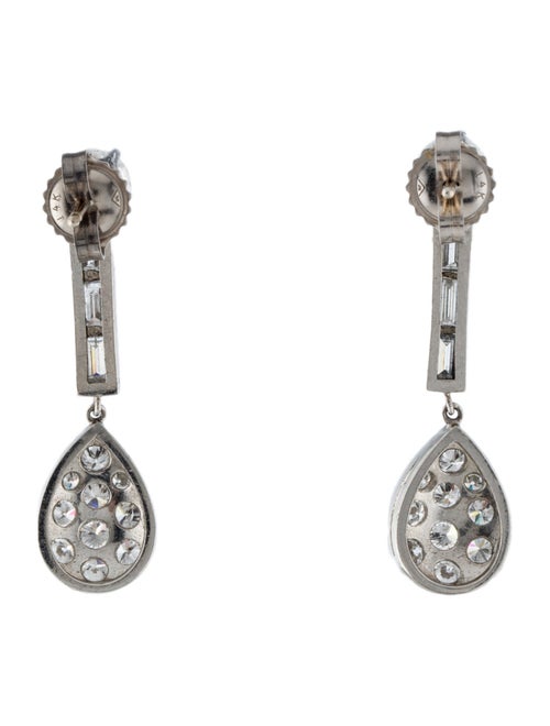 Earrings 2.62ctw Diamond Stud Earrings with Drop Jacket