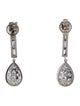Earrings 2.62ctw Diamond Stud Earrings with Drop Jacket