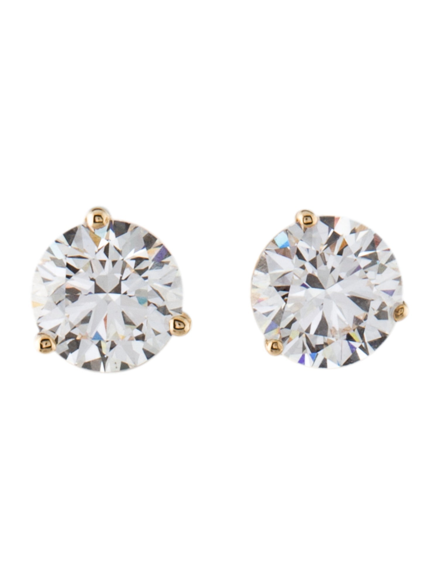 Earrings 14K 2.66ctw Lab-Grown Diamond Stud Earrings