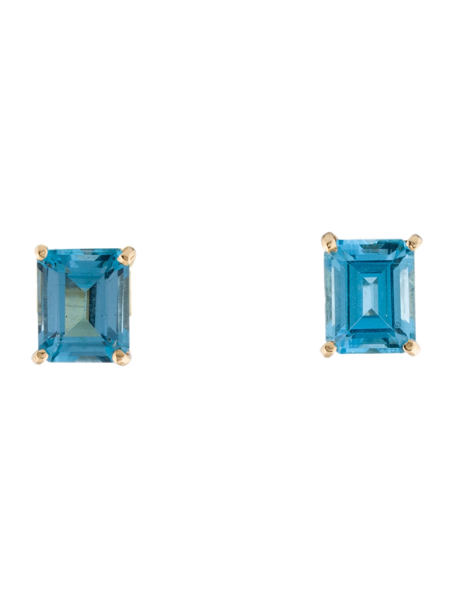 Earrings 14K 8.38ctw Topaz Stud Earrings